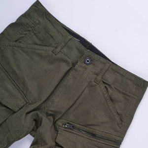 Rovic Zip 3D Regular Tapered Cargo Pants (Olive)