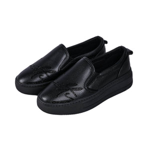 Granby Pu Rhinestone Sneakers (Black)
