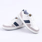 Brend Lea Denim Sneakers (White/Grey)