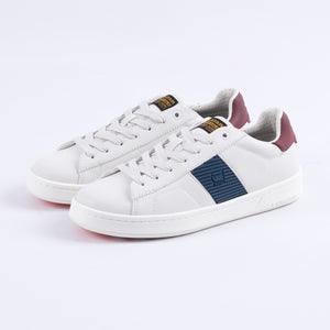 Recruit II Blocked Sneakers (White/Blue/Maroon)
