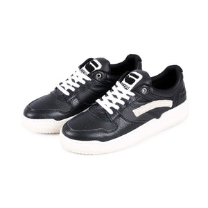 Grid Lea Sneakers (Black)