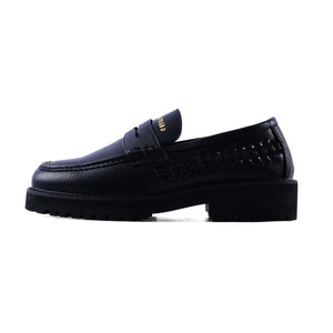 Penny Moc Side Weave (Black)
