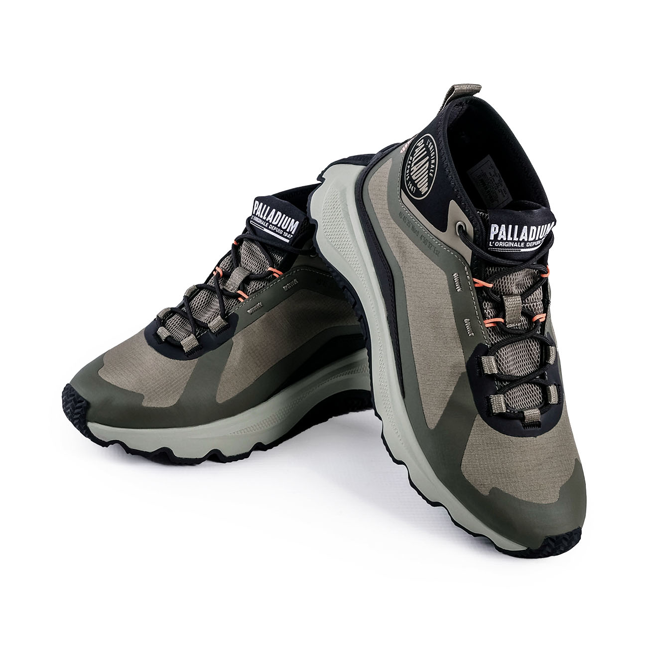 Thunder Mid Sneakers (Dusky Green)