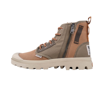 Pampa Detroit Zip Su Boots (Dusky Green/Brown)