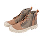 Pampa Detroit Zip Su Boots (Dusky Green/Brown)