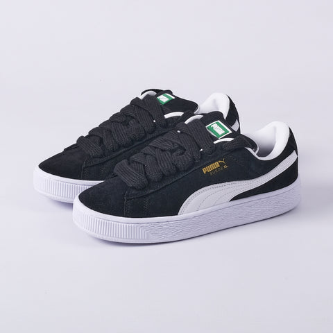 Suede XL Sneakers (Black/White)