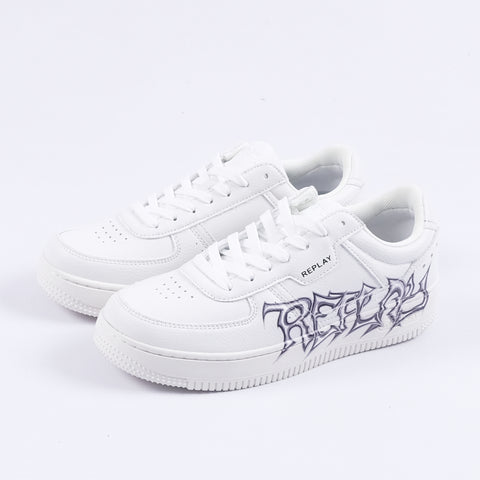Epic M Graffitti Low Sneakers (White/Black)