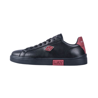 Polys N Rhombus Sneakers (Black/Maroon)