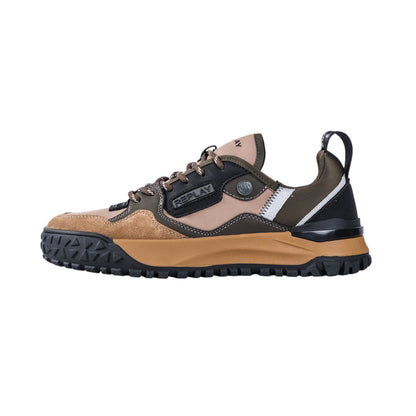 Blix Texture Sneakers (Taupe/Military Green)