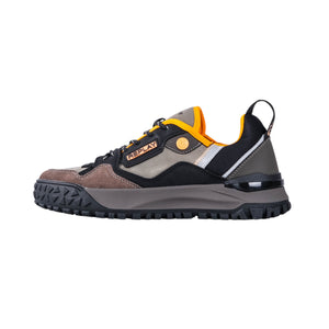 Blix Texture Sneakers (Grey/Orange)