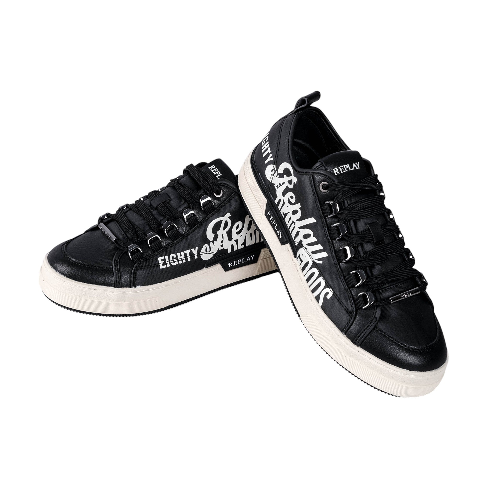 Rally Low Double Sneakers (Black)