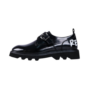 Canver Print Loafers (Black)