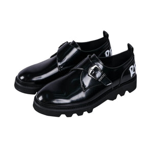 Canver Print Loafers (Black)