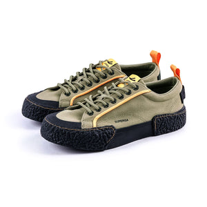 2661 Big Bumpers Tape Sneakers (Green Safari/Orang