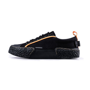 2661 Big Bumpers Tape Sneakers (Black/Orange Blaze