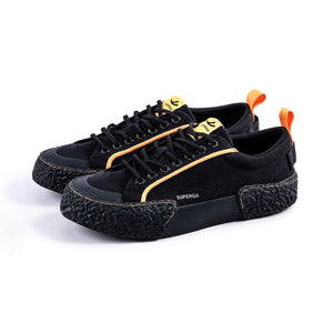 2661 Big Bumpers Tape Sneakers (Black/Orange Blaze
