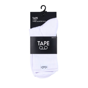 3/4 Single Pack Socks (White)