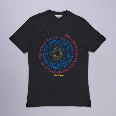 Swirl Target T-Shirt (Black)