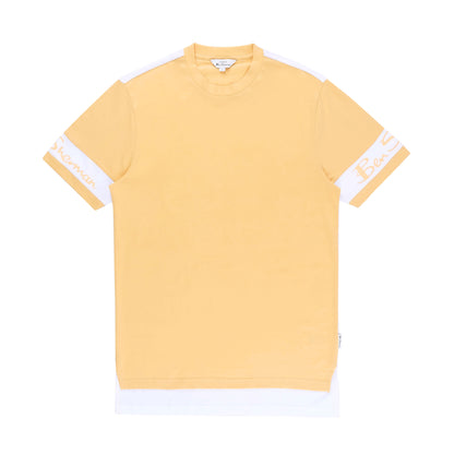 Colour Block Crew T-Shirt (Orange)