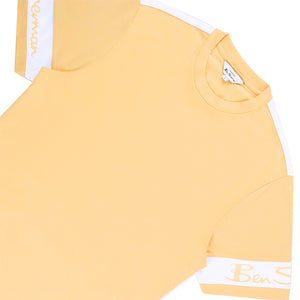Colour Block Crew T-Shirt (Orange)