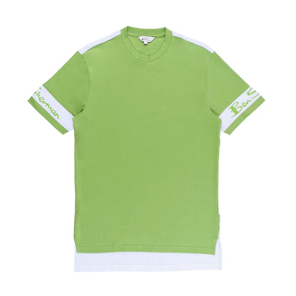 Colour Block Crew T-Shirt (Piquant Green)