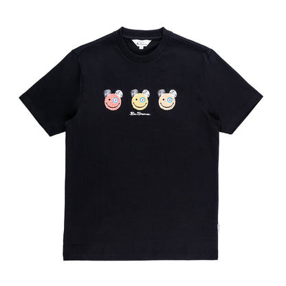 Happy Bears Crew T-Shirt (Black)