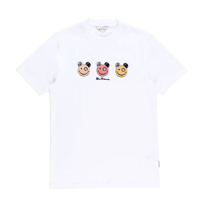 Happy Bears Crew T-Shirt (White)