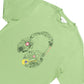 Typography Headphones Crew T-Shirt (Piquant Green)
