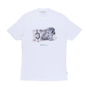 Pound Sterling Crew T-Shirt (White)