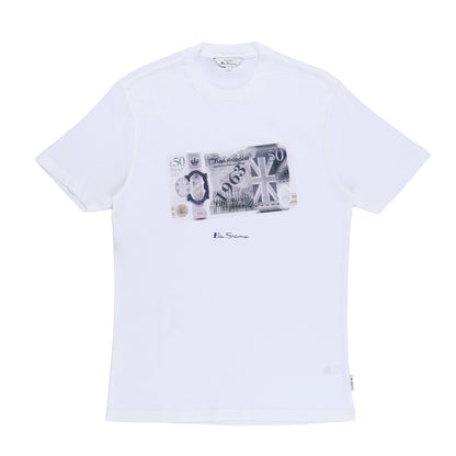 Pound Sterling Crew T-Shirt (White)