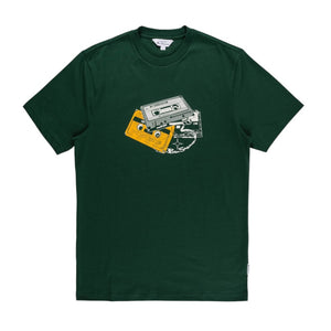 Cassette Stack T-Shirt (Forest Green)