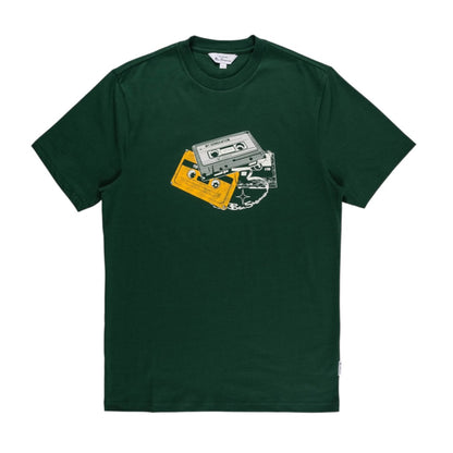 Cassette Stack T-Shirt (Forest Green)