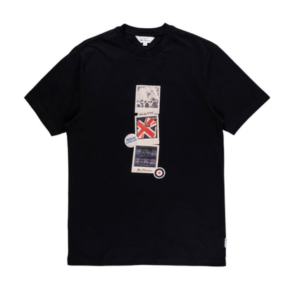 Brit Pop Throwback T-Shirt (Black)
