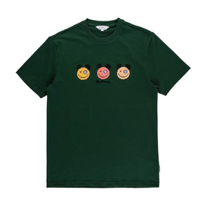 Happy Bears Chenille T-Shirt (Green Forest)