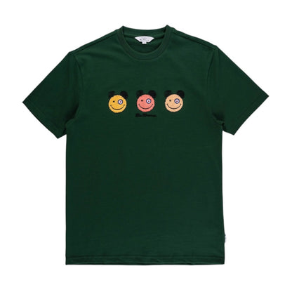 Happy Bears Chenille T-Shirt (Green Forest)
