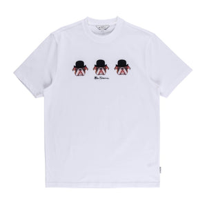 Brit Trio Bulldog T-Shirt (White)