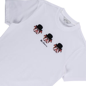 Brit Trio Bulldog T-Shirt (White)