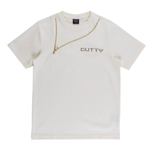 Zip T-Shirt (Beige)