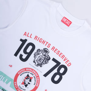 T-DIEGOR-K73 T-Shirt (White)