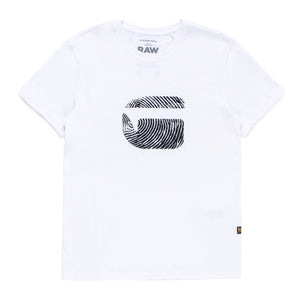 Finger Print Burger T-Shirt (White)