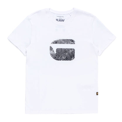 Finger Print Burger T-Shirt (White)