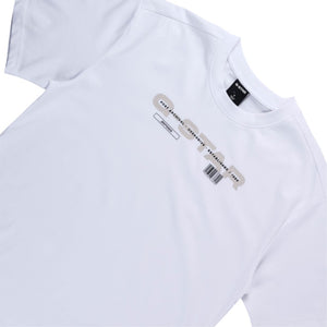 Barcode Print T-Shirt (White)