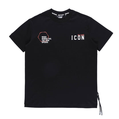 Icon 2 Regular Crew T-Shirt (Black)
