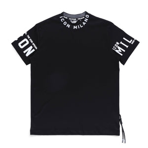 Icon 3 Regular Crew T-Shirt (Black)