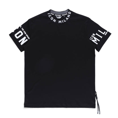 Icon 3 Regular Crew T-Shirt (Black)