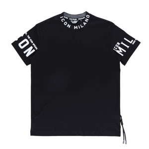 Icon 3 Regular Crew T-Shirt (Black)