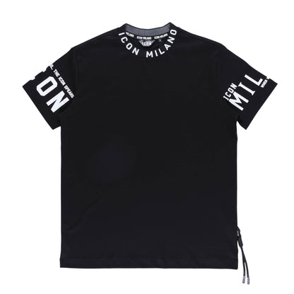 Icon 3 Regular Crew T-Shirt (Black)