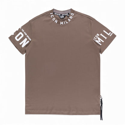 Icon 3 Regular Crew T-Shirt (Coffee)