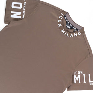 Icon 3 Regular Crew T-Shirt (Coffee)