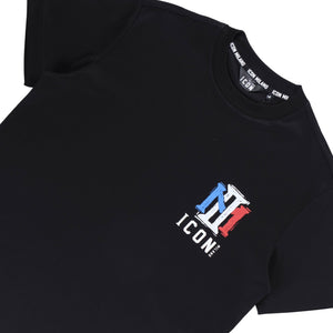Icon 7 Regular Crew T-Shirt (Black)